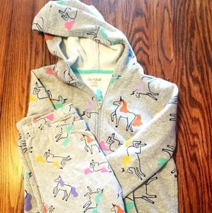 Cat & Jack unicorn hoodie and leggings set